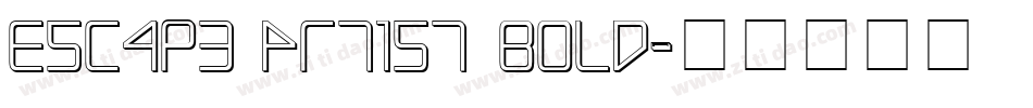 Escape Artist Bold字体转换
